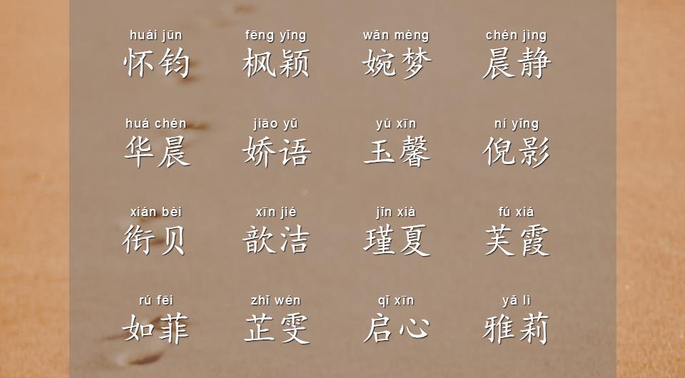 宝宝起名：结合字形字音，起个平仄和谐的女孩名，个个惊艳